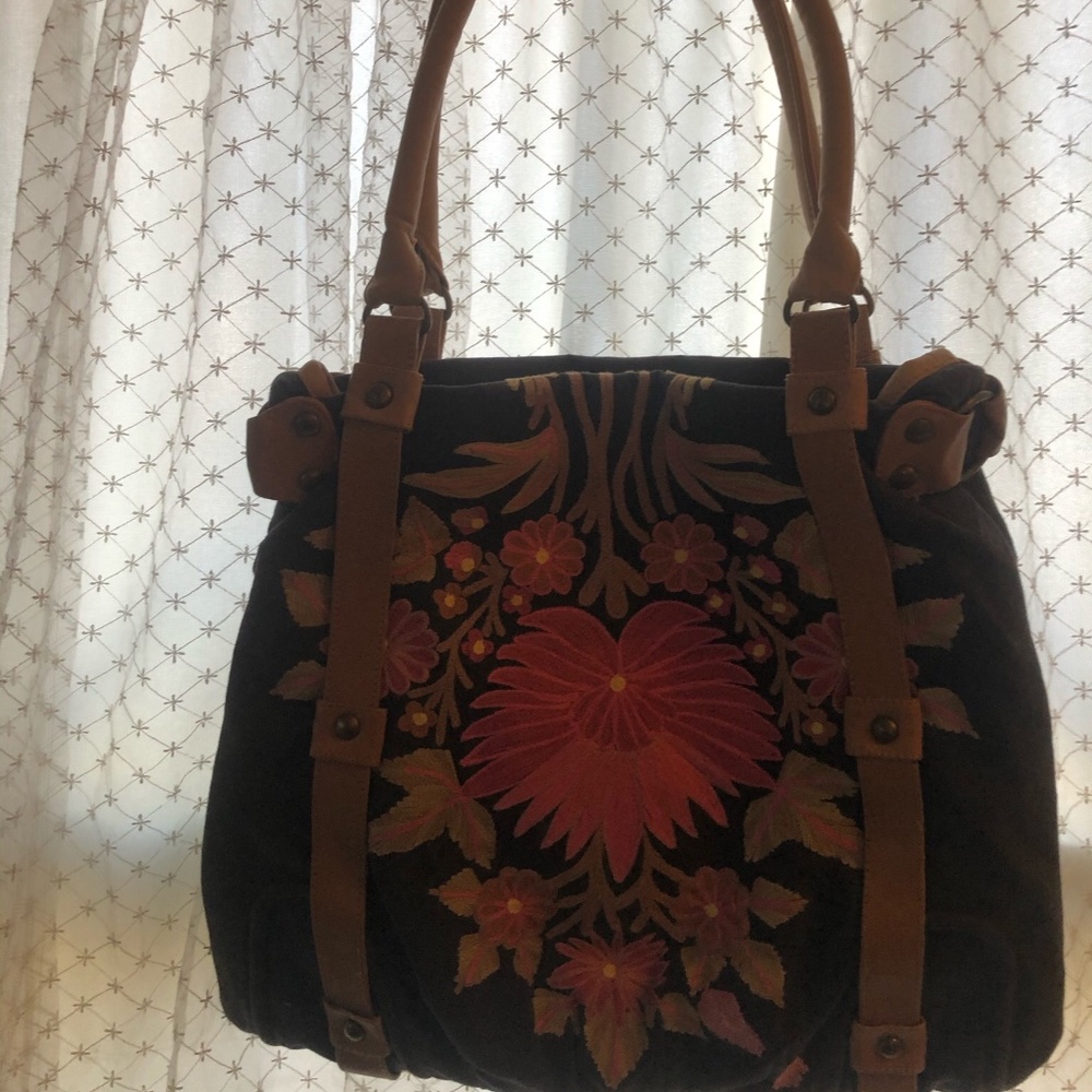 Boho Embroidered shoulder bag